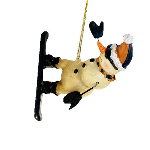 Bert Anderson Collection Snowboarding Snowman Christmas Ornament - Picture 1 of 6